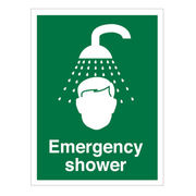 Emergency Shower Sign